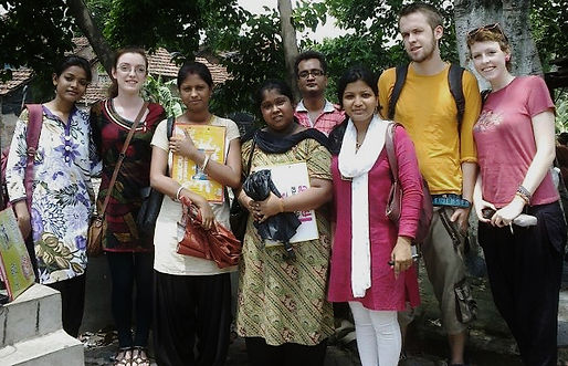 Some of the fantastic people who worked Addressing the Unaddressed in our first slum pocket at Chetla Slum Kolkata India 2012/13